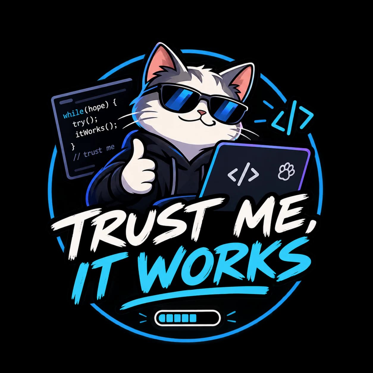 Trust me it works logo